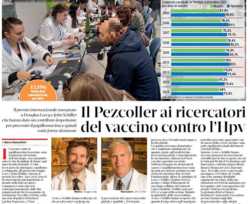 “The Pezcoller Award for Researchers Developing an HPV Vaccine”